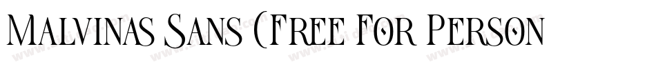 Malvinas Sans (Free For Personal Use)字体转换